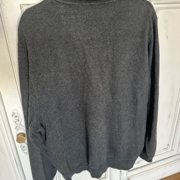 Carnoustie Men’s Black Quarter Zip Razorback Pullover 100% Cotton Size Large - Picture 4 of 6